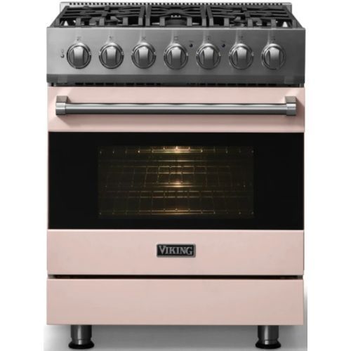 Viking® 3 Series 30" Blush Pro Style Dual Fuel Range-2