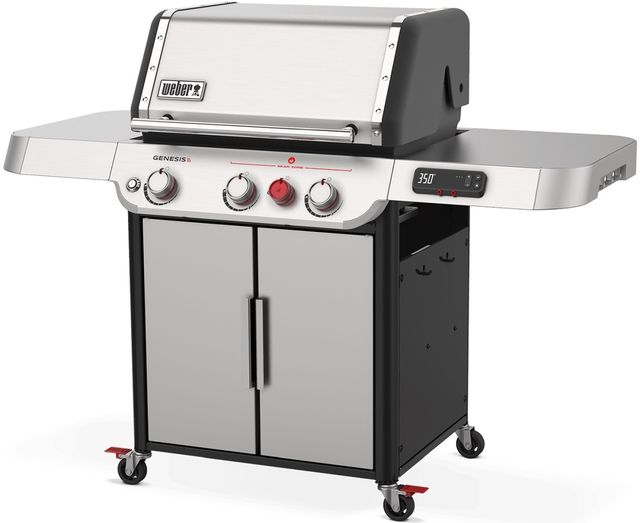 Weber® Genesis 3-Burner Stainless Steel Smart Freestanding Liquid Propane Gas Grill-1