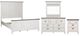 Liberty Furniture Allyson Park 4-Piece Charcoal/Wirebrushed White King Panel Bedroom Set-0