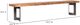 Moe's Home Collection Bent Brown Small Bench-2