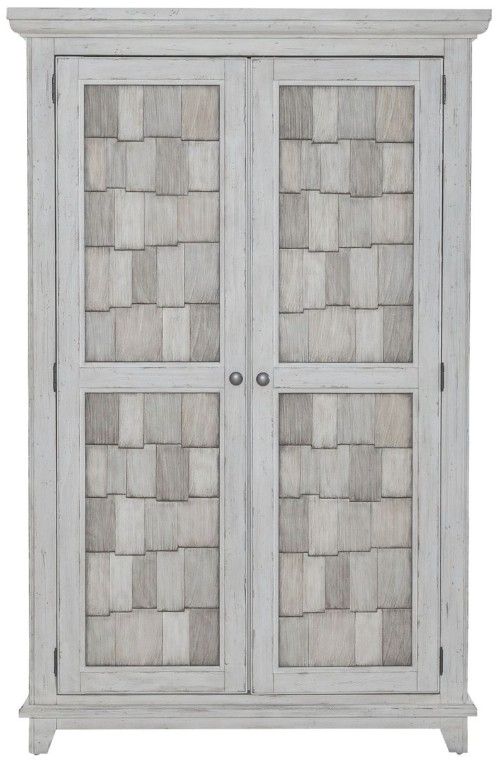 Liberty Furniture River Place Riverstone White Armoire-0