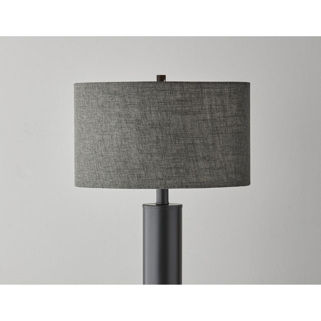 Adesso® Ezra Dark Gray Floor Lamp-1