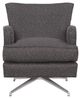 Fairfield® Customizable Kyle Memory Swivel Chair with Nickel Legs-1