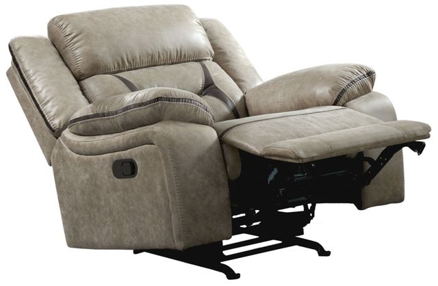 Elements International Engage Corral Gray Motion Manual Recliner-3