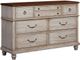 Vaughan-Bassett Arrendelle Rustic White Queen Poster Bed-1