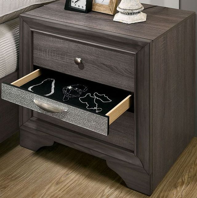 Furniture of America® Chrissy Gray Nightstand-1