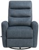 New Classic® Home Furnishings Takami Blue Manual Swivel Recliner-2