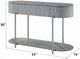 ACME Furniture Yukino Gray Sofa Table with Chrome Base-2