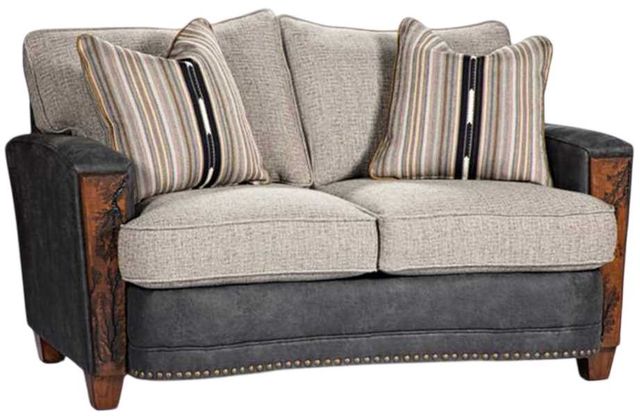 Marshfield Furniture Hollister Black/Gray Loveseat-0