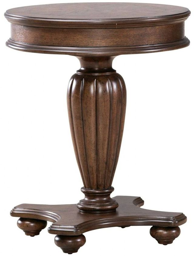 Liberty Furniture Allington Satin Sienna Round End Table-0