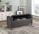 Homelegance® Brigitte Dark Gray Lift Top Storage Bench-1