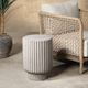 Classic Home Givens Light Gray Concrete Outdoor Accent Table-1