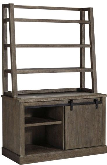 Signature Design by Ashley® Luxenford 3-Piece Grayish Brown Home Office Desk Set-1