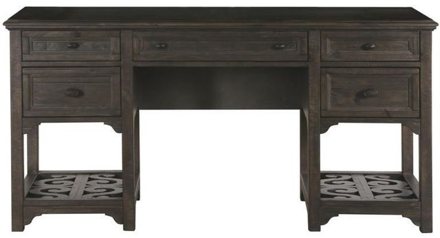 Magnussen Home® Bellamy Peppercorn Desk Base-1