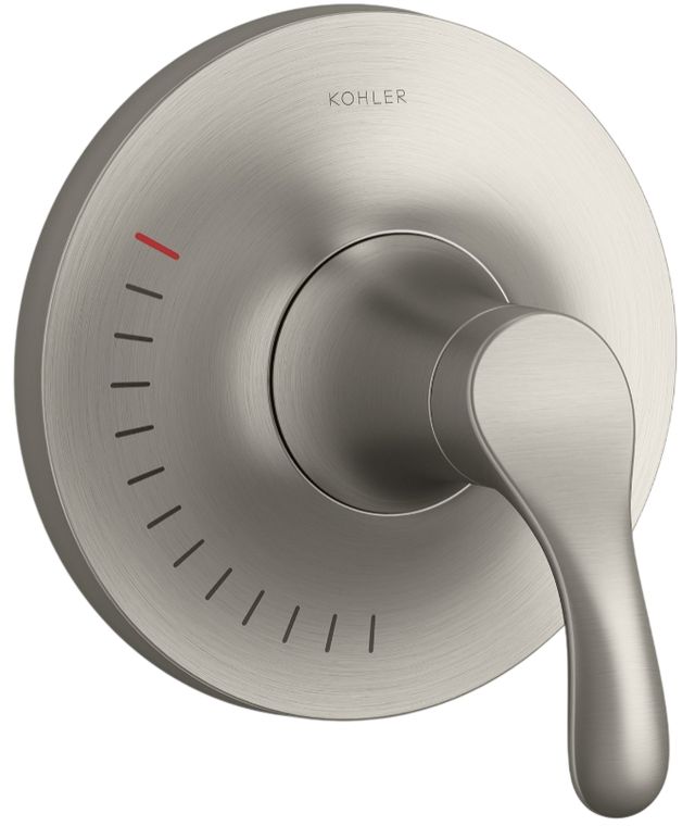 KOHLER® Simplice® Rite-Temp® Vibrant Brushed Nickel Valve Trim-0
