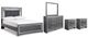 Signature Design by Ashley® Lodanna 5-Piece Gray Queen Panel Bed Set-0
