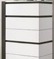 Furniture of America® Birsfelden Metallic Gray/White Chest-2