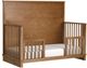 Elements International Wyller Oak Crib with Guard Rail-1
