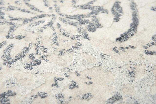 Rizzy Home Chelsea Cream/Gray 2'7" x 9'6" Runner Rug-2