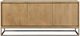 Modus Furniture One Brushed Stainless Steel/White Oak Sideboard-2