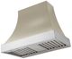 AGA Cascade 48" Fawn Wall Mounted Range Hood  with Polished Chrome Trim-0