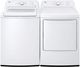 LG White Top Load Washer & Gas Dryer Laundry Pair-0