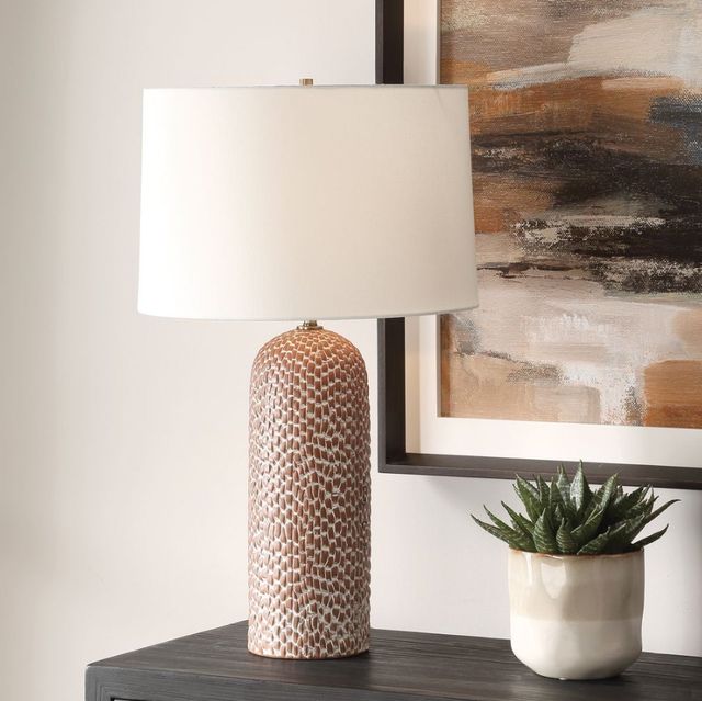 Uttermost® Maclura Brown/White Table Lamp-1