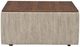 Palliser® Furniture Customizable Harlo Large Square Storage Ottoman with Wood Table-1