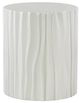 Century® Outdoor Complements Marquis White Concrete Outdoor Side Table-0