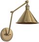 Uttermost® Exeter Antique Brass 1-Light Adjustable Sconce-3