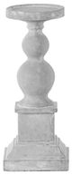 A & B Home Gray Cement Pillar Candle Holder-1