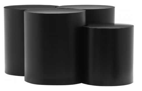 Meridian Furniture Dimple 4-Piece Black Modular Nesting Coffee Table Set-1