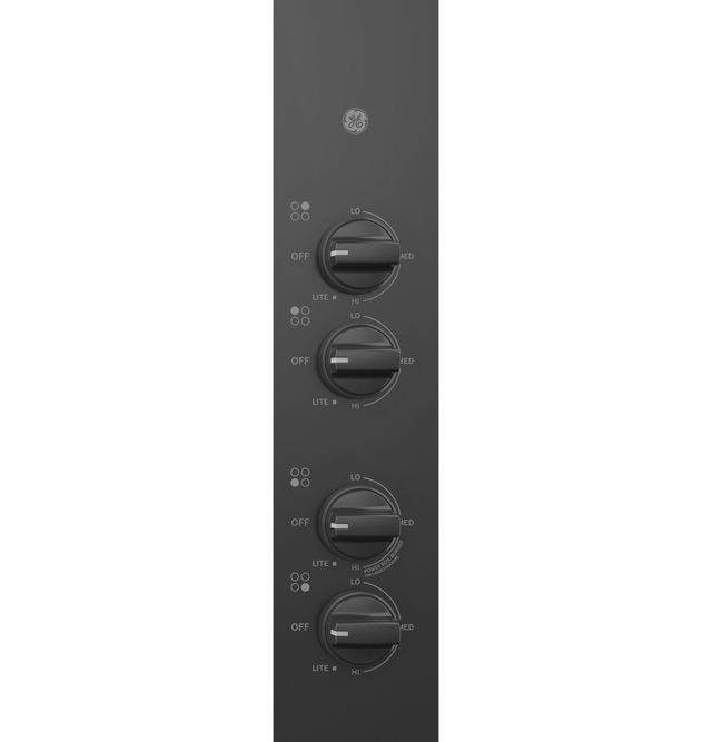 GE® 30" Black Built-In Gas Cooktop-1