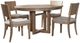 Liberty Furniture Proximity Place 5-Piece Barley/Barley Buff Pedestal Dining Set-0