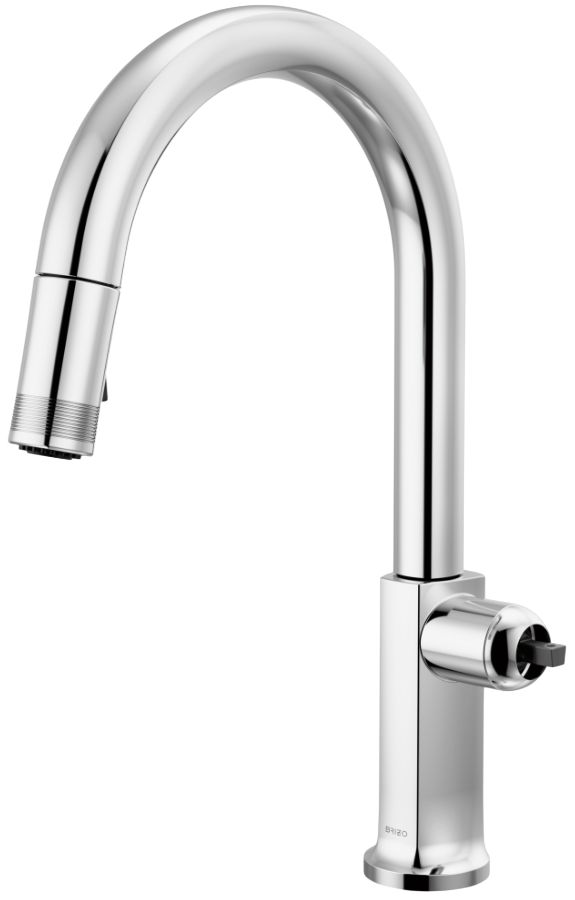 Brizo Kintsu® Lumicoat® Polished Chrome Pull-Down Faucet with Arc Spout-0