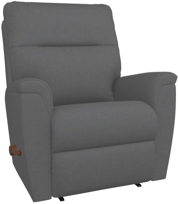 La-Z-Boy® Norton Blue Grey Leather Manual Wall Recliner-0