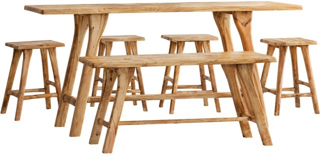 Jofran Inc. Sedona 6-Piece Natural Counter Dining Set-0