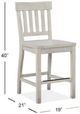 Magnussen Home® Bronwyn Alabaster Counter Chair-2