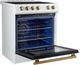 FORNO® Leonardo 30" White Pro Style Induction Range-1