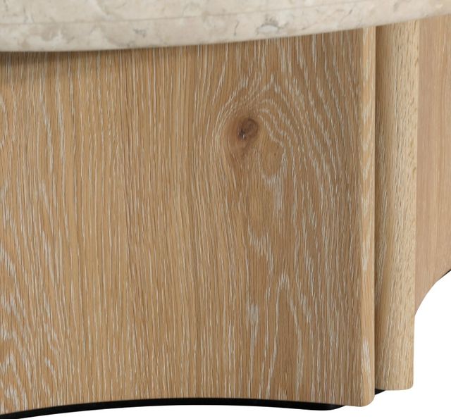 Dovetail Furniture Oja Cream Coffee Table with Natural Wash Base-4