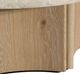 Dovetail Furniture Oja Cream Coffee Table with Natural Wash Base-4