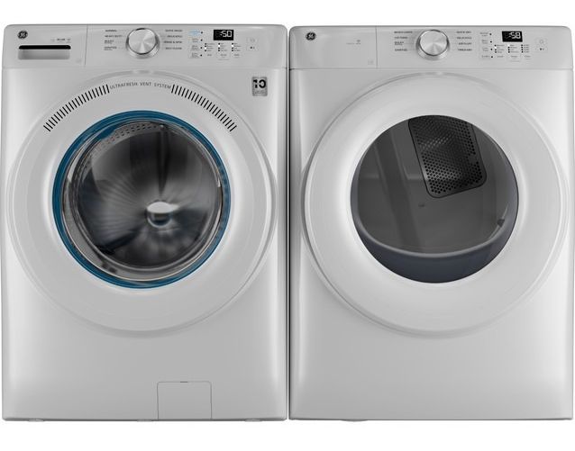GE® SmartHQ™ 7.8 Cu. Ft. White Gas Dryer-6