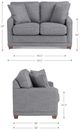 La-Z-Boy® Kennedy Navy Loveseat-2