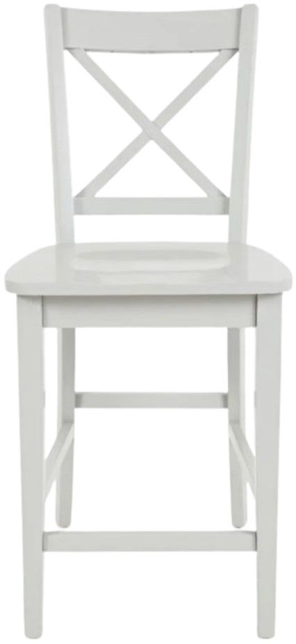 Jofran Inc. Simplicity Dove Gray X-Back Counter Stool -2