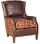 King Hickory Customizable Writer Leather and Fabric Chair-0