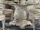 ACME Furniture Vendome Glass Top Dining Table with Antique Pearl Base-0