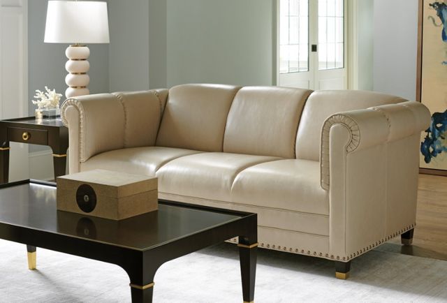 Lexington Home Customizable Carlyle Springfield Leather Apartment Sofa-1
