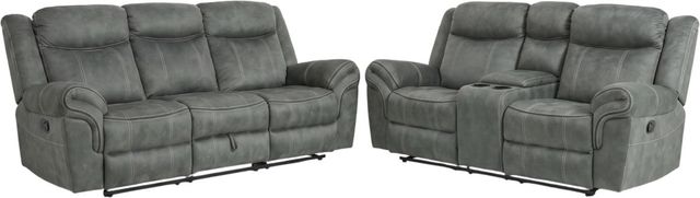 Elements International Sorrento 2-Piece Charcoal Living Room Seating Set-0
