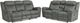 Elements International Sorrento 2-Piece Charcoal Living Room Seating Set-0