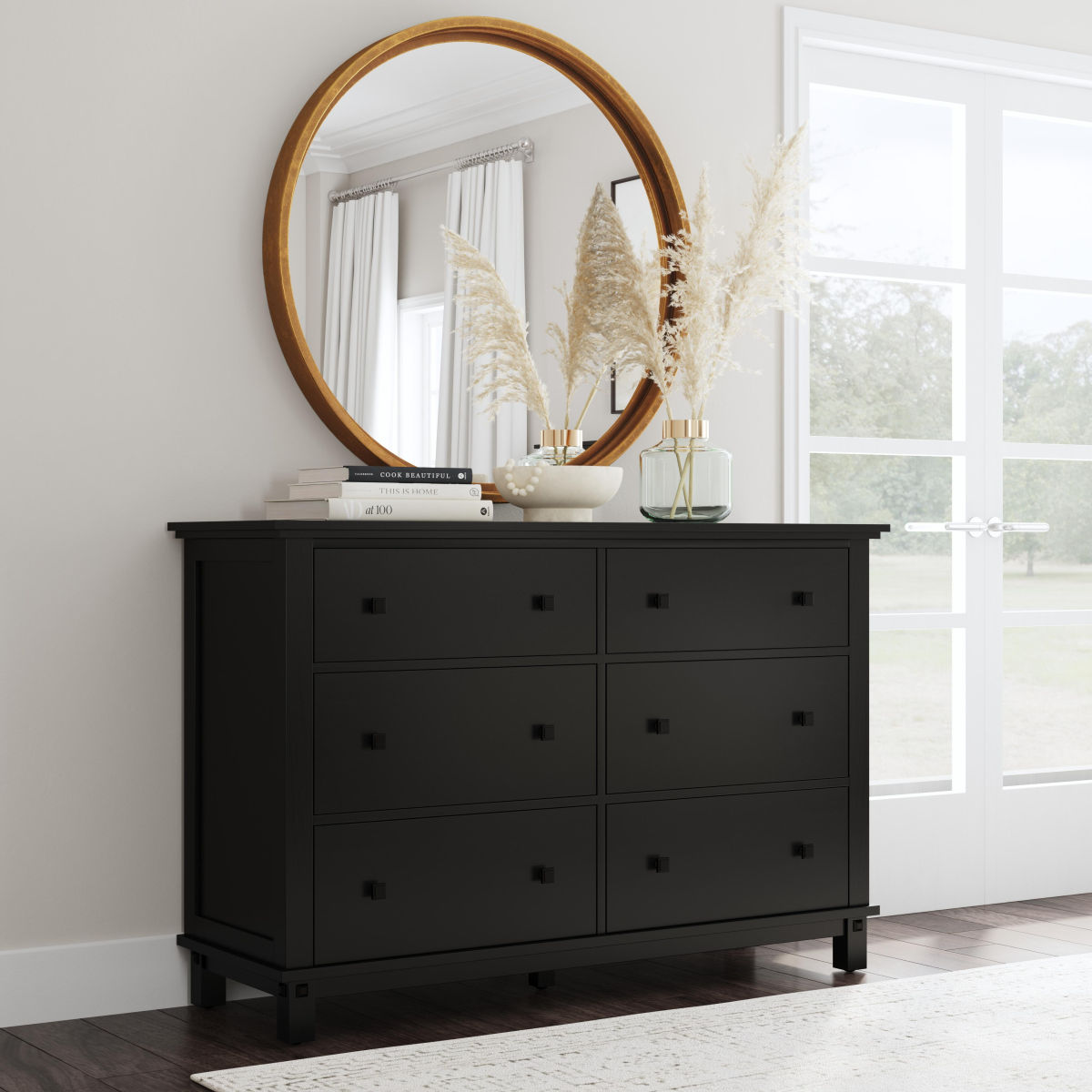 homestyles Oak Park Black Dresser - Thumbnail 4